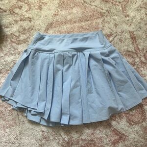 Light Blue Pleated Skirt